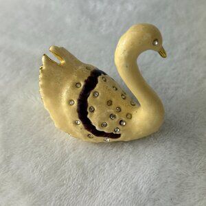 Art Form Fine Collectibles Trinket Box Rhinestones Grace Swan OBJET D'ART